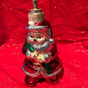 Vintage 90s snowman soap dispenser - brilliant Christmas colours - preloved